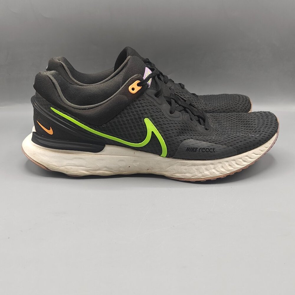Nike React Miler 3 Anthracite Ghost Green 2022 Men's Size 11 D Pre-Owned